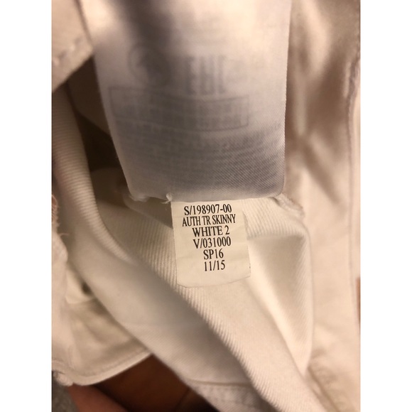 Gap Jeans | white stretch skinny jeans - Picture 5 of 5